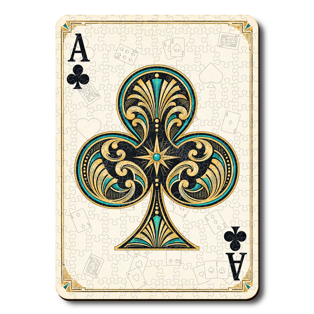 Ace Club - Wooden Jigsaw Puzzle