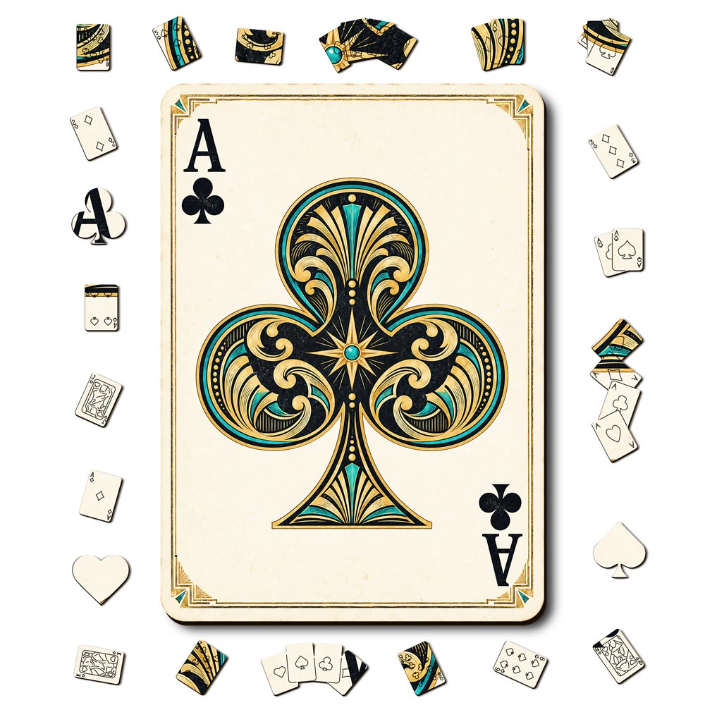 Ace Club - Wooden Jigsaw Puzzle