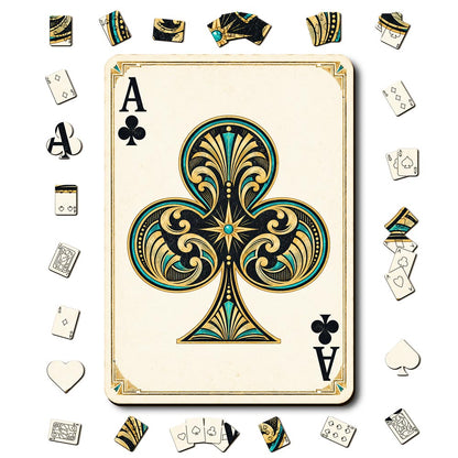 Ace Club - Wooden Jigsaw Puzzle