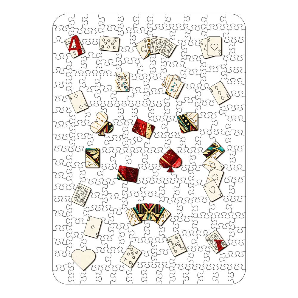 Ace Diamond - Wooden Jigsaw Puzzle