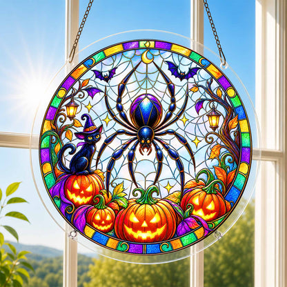 Acrylic Jigsaw Puzzle Suncatcher - Spooky Spider