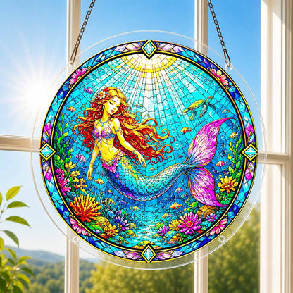 Acrylic Jigsaw Puzzle Suncatcher - Mermaid Beauty