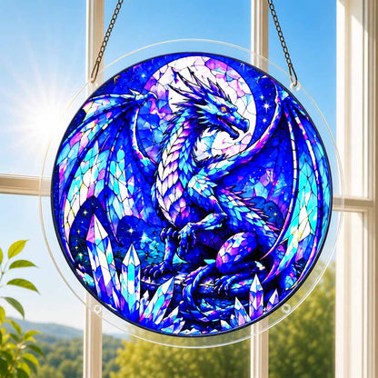 Acrylic Jigsaw Puzzle Suncatcher - Crystal Dragon