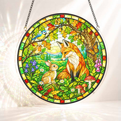 Acrylic Jigsaw Puzzle Suncatcher - Woodland Fox