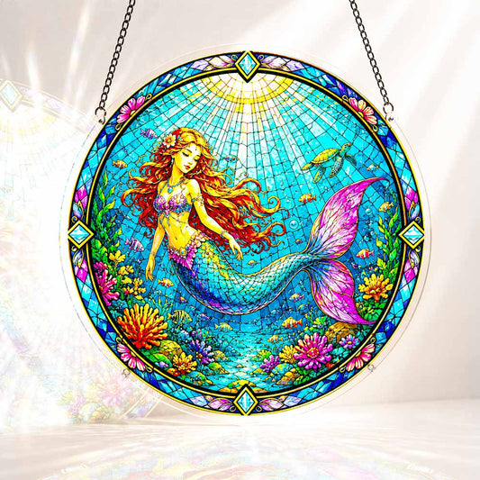 Acrylic Jigsaw Puzzle Suncatcher - Mermaid Beauty