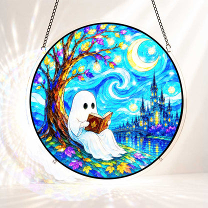 Acrylic Jigsaw Puzzle Suncatcher - Ghostly Night