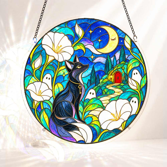 Acrylic Jigsaw Puzzle Suncatcher - Spooky Lilies