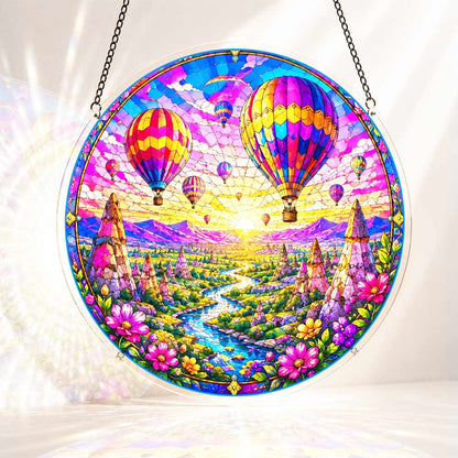 Acrylic Jigsaw Puzzle Suncatcher - Balloon Valley