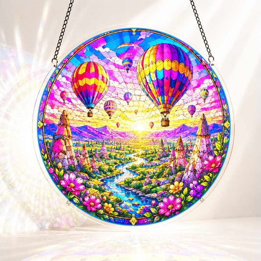 Acrylic Jigsaw Puzzle Suncatcher - Balloon Valley