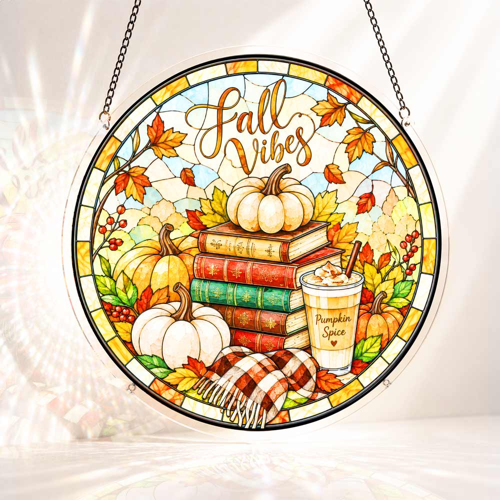 Acrylic Jigsaw Puzzle Suncatcher - Fall Vibes
