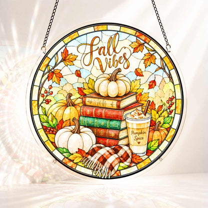 Acrylic Jigsaw Puzzle Suncatcher - Fall Vibes