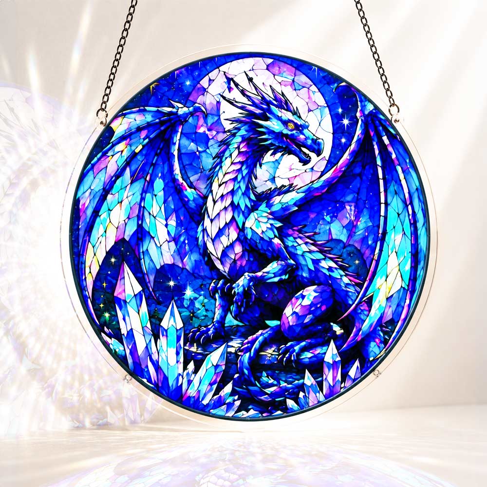 Acrylic Jigsaw Puzzle Suncatcher - Crystal Dragon