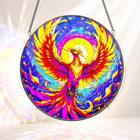 Acrylic Jigsaw Puzzle Suncatcher - Phoenix Rising