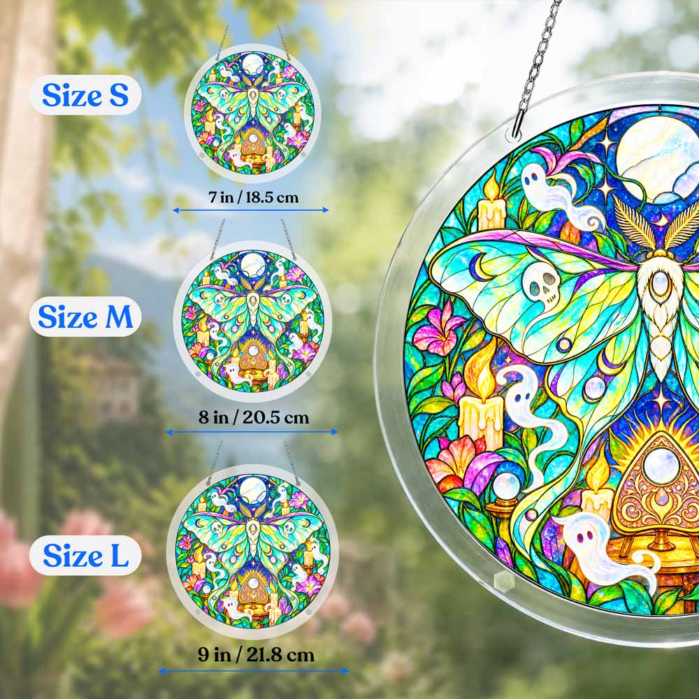 Acrylic Jigsaw Puzzle Suncatcher - Spirit Moth