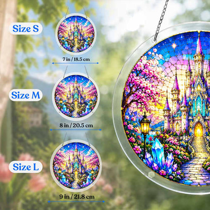 Acrylic Jigsaw Puzzle Suncatcher - Castle Medallion