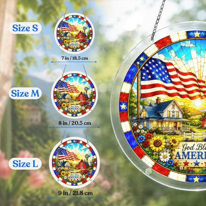 Acrylic Jigsaw Puzzle Suncatcher - Home of Freedom