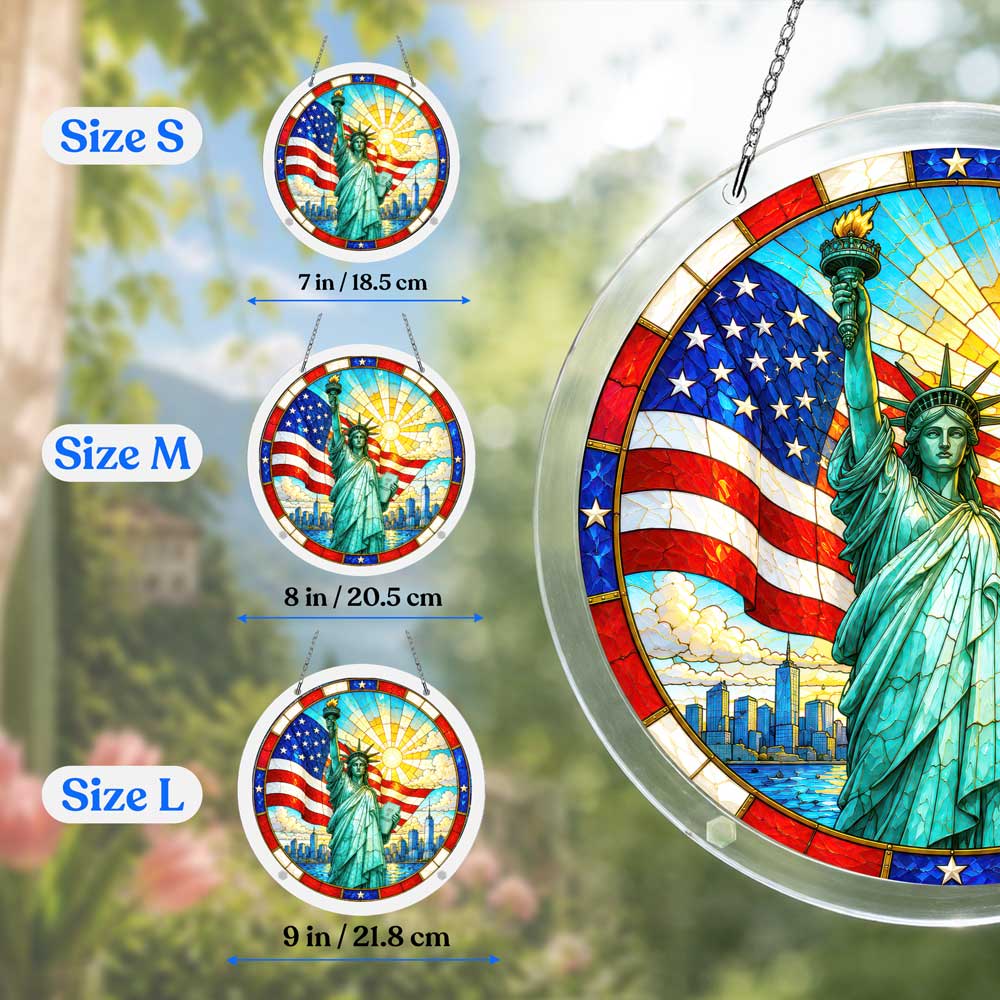 Acrylic Jigsaw Puzzle Suncatcher - Freedom's Beacon