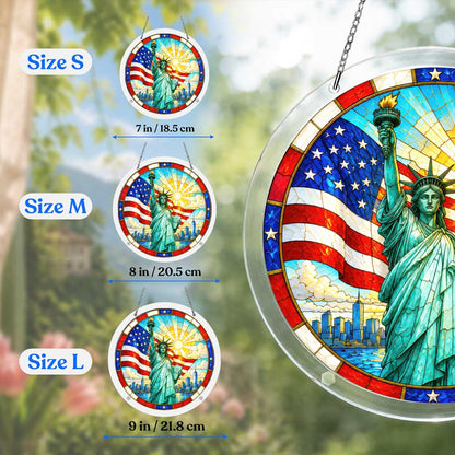 Acrylic Jigsaw Puzzle Suncatcher - Freedom's Beacon