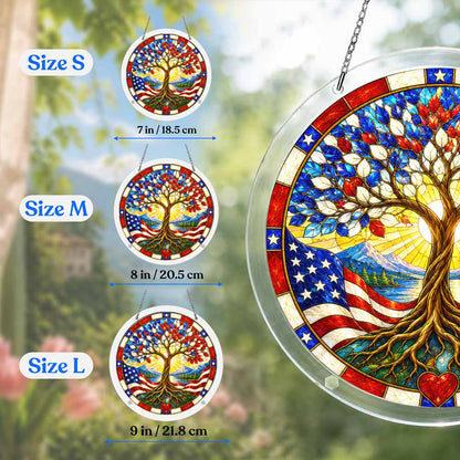 Acrylic Jigsaw Puzzle Suncatcher - American Roots