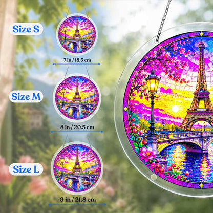 Acrylic Jigsaw Puzzle Suncatcher - Paris Love