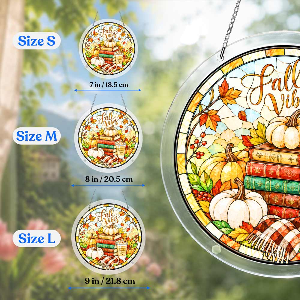 Acrylic Jigsaw Puzzle Suncatcher - Fall Vibes