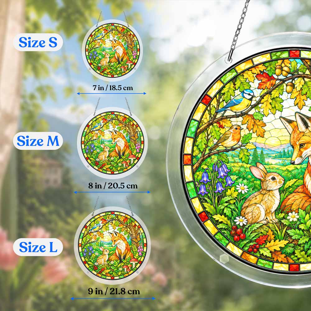 Acrylic Jigsaw Puzzle Suncatcher - Woodland Fox