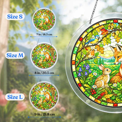 Acrylic Jigsaw Puzzle Suncatcher - Woodland Fox