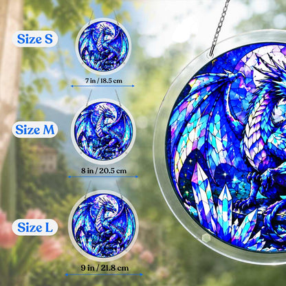 Acrylic Jigsaw Puzzle Suncatcher - Crystal Dragon
