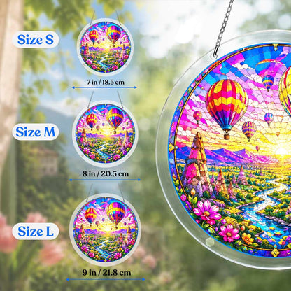 Acrylic Jigsaw Puzzle Suncatcher - Balloon Valley