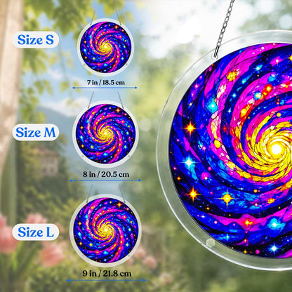 Acrylic Jigsaw Puzzle Suncatcher - Galaxy Mandala