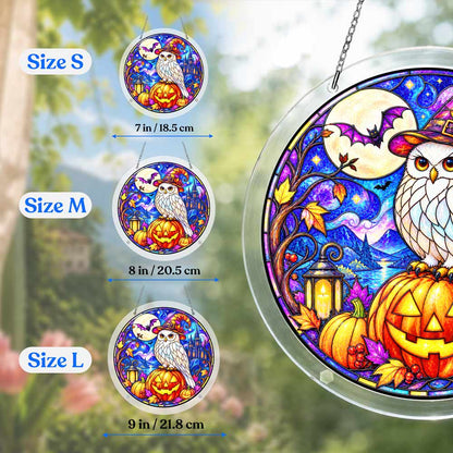 Acrylic Jigsaw Puzzle Suncatcher - Witch Owl