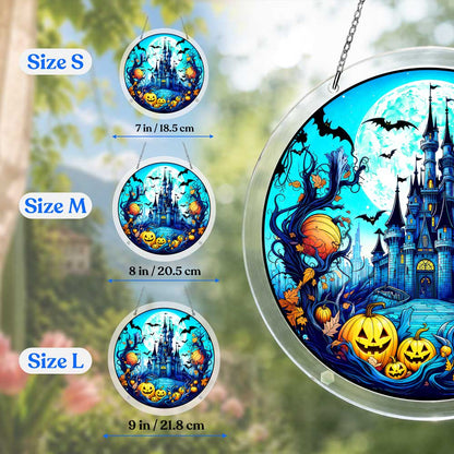 Acrylic Jigsaw Puzzle Suncatcher - Haunted Castle