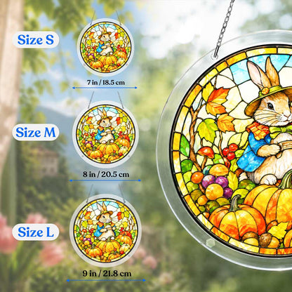 Acrylic Jigsaw Puzzle Suncatcher - Harvest Bunny