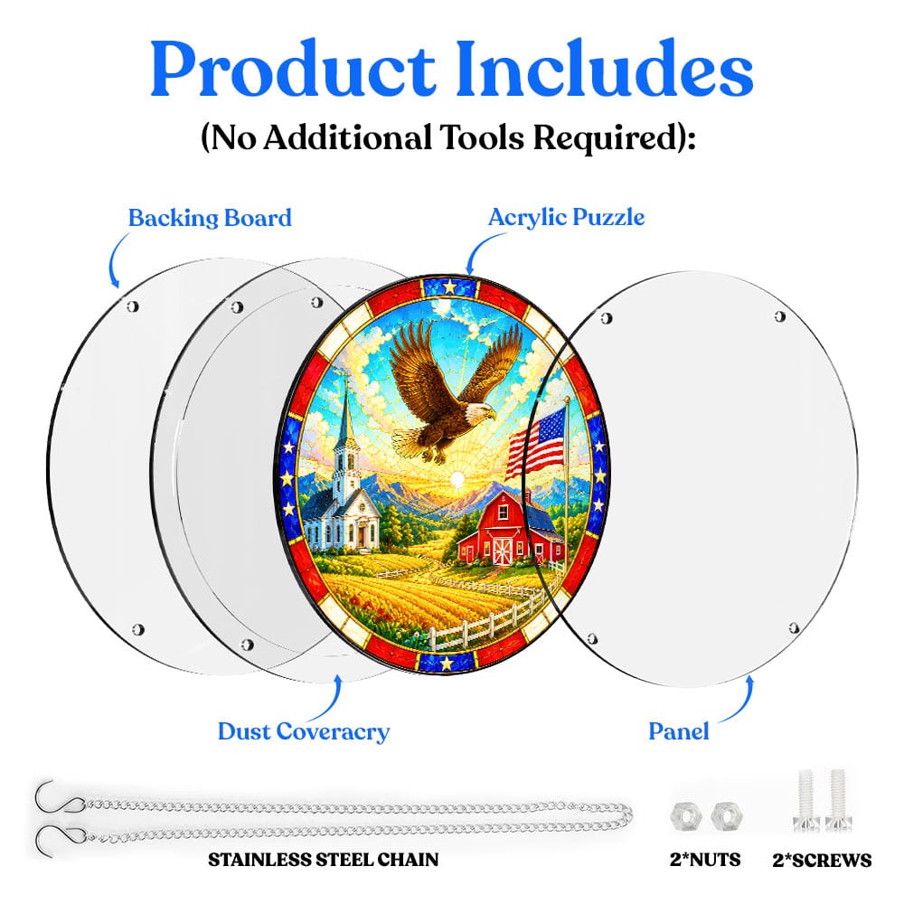 Acrylic Jigsaw Puzzle Acrylic Jigsaw Puzzle Suncatcher - Heartland Glory