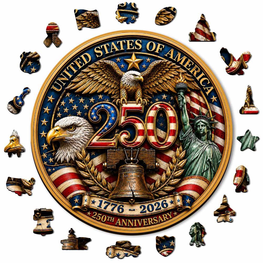 🔥Last Day 🔥 Anniversary Glory - Wooden Jigsaw Puzzle