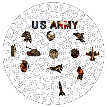 🔥Last Day 🔥250 Years of Freedom Veteran Tribute Coin - Wooden Jigsaw Puzzle