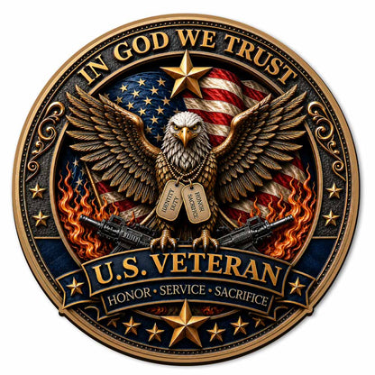 🔥Last Day 🔥250 Years of Freedom Veteran Tribute Coin - Wooden Jigsaw Puzzle
