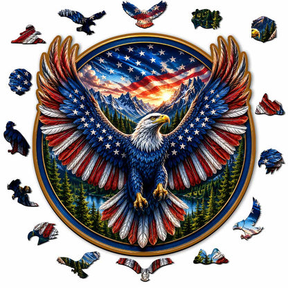 Liberty Eagle - Wooden Jigsaw Puzzle