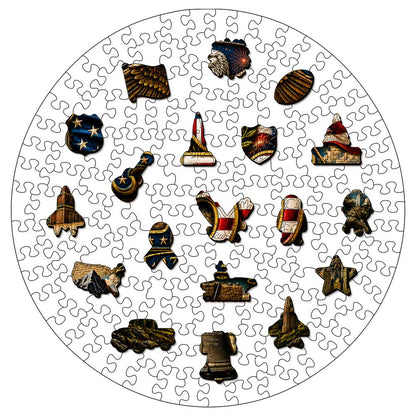 🔥Limited Edition🔥 Patriotic Legacy - Wooden Jigsaw Puzzle