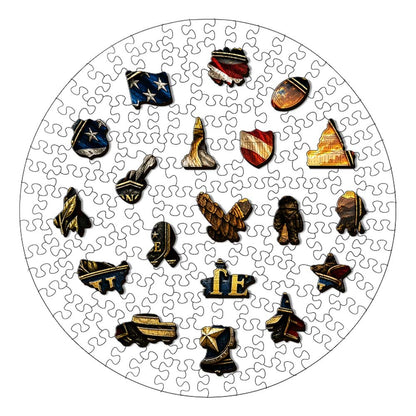 🔥Limited Edition🔥 Only 31 Left! Veteran Tribute Coin - Wooden Jigsaw Puzzle