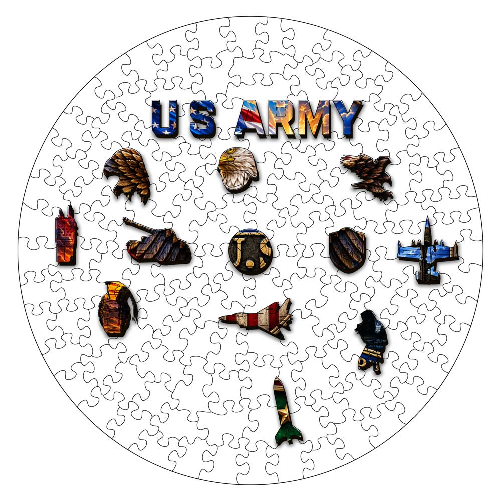 🔥Last Day🔥 Only 10 Left! Liberty Heritage Coin - Wooden Jigsaw Puzzle