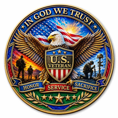 🔥Last Day🔥 Only 10 Left! Liberty Heritage Coin - Wooden Jigsaw Puzzle