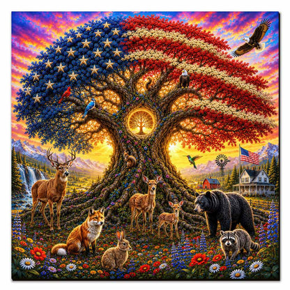 🔥Last Day🔥 Only 10 Left! American Heartland - Wooden Jigsaw Puzzle