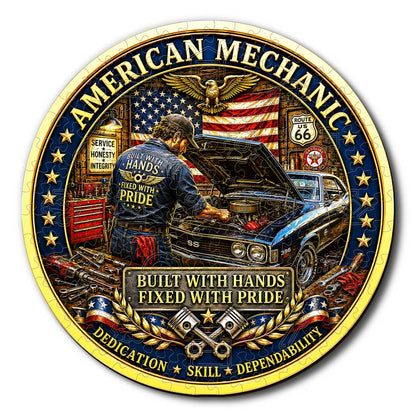 Animal Jigsaw Puzzle > Wooden Jigsaw Puzzle > Jigsaw Puzzle A5/Small American Mechanic - Wooden Jigsaw Puzzle