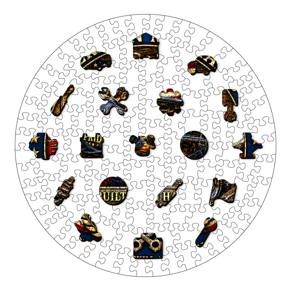 Animal Jigsaw Puzzle > Wooden Jigsaw Puzzle > Jigsaw Puzzle American Mechanic - Wooden Jigsaw Puzzle