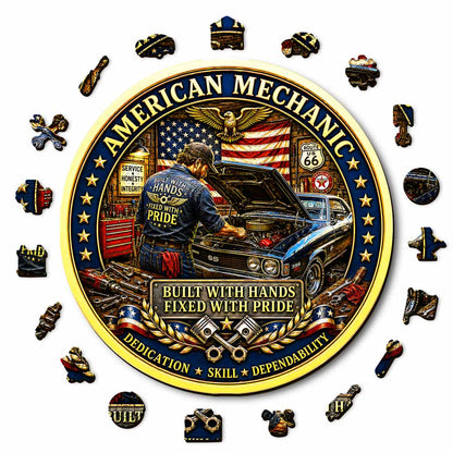 Animal Jigsaw Puzzle > Wooden Jigsaw Puzzle > Jigsaw Puzzle American Mechanic - Wooden Jigsaw Puzzle