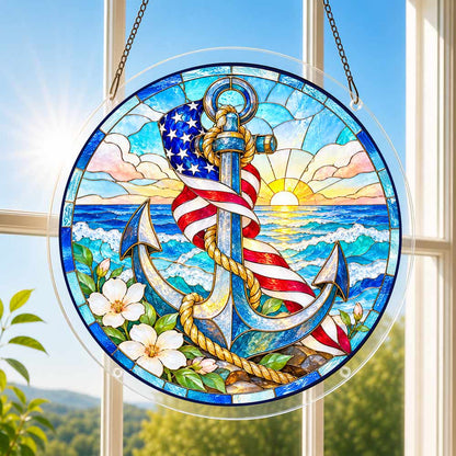 Acrylic Jigsaw Puzzle Suncatcher - Anchor of Service