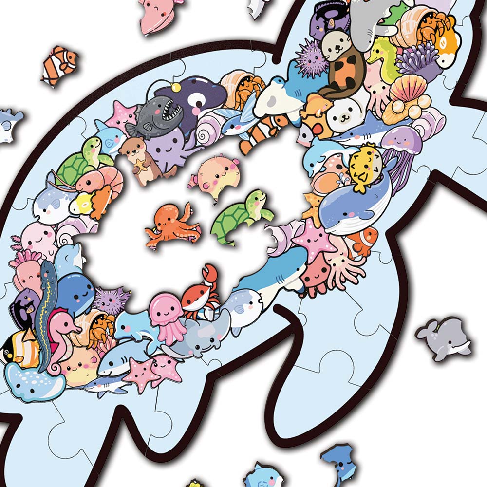 Sea Life - Wooden Jigsaw Puzzle