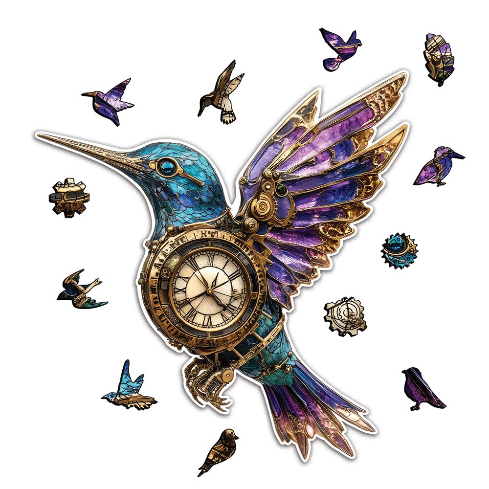 Mechanical Hummingbird - Wooden Jigsaw Puzzle