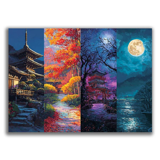 Seasonal Serenity - Wooden Jigsaw Puzzle